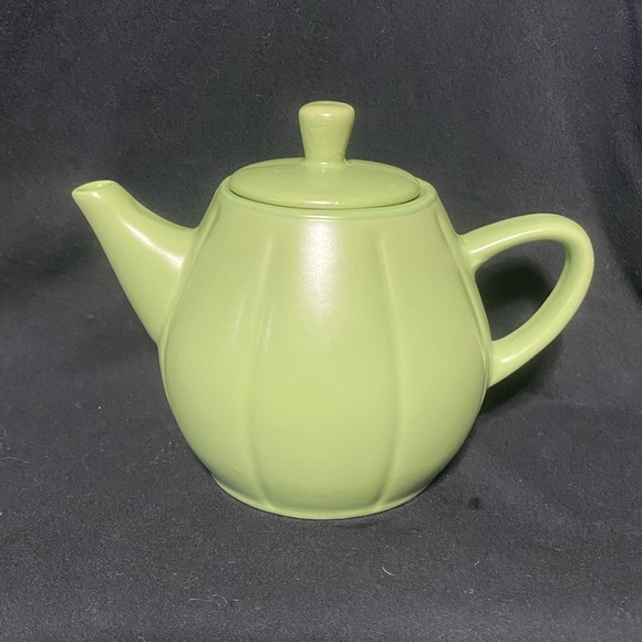 Teapot Olive green, modern deco, teapot vintage - Picture 2 of 10